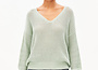 LINEN BLEND KNIT SWEATER