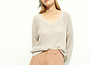 LINEN BLEND KNIT SWEATER