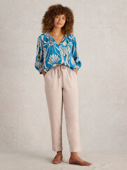 LINEN BLEND ELLE TROUSER
