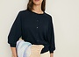 FLAX ROUND NECK CARDIGAN