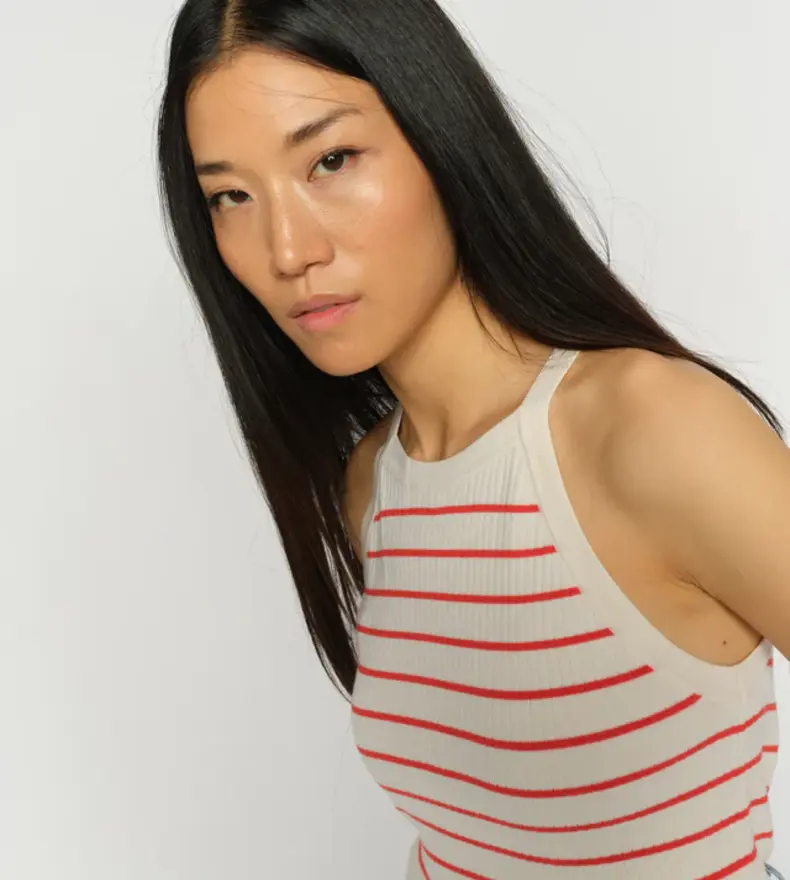 MMIMANJA CALIZ STRIPE KNIT TOP