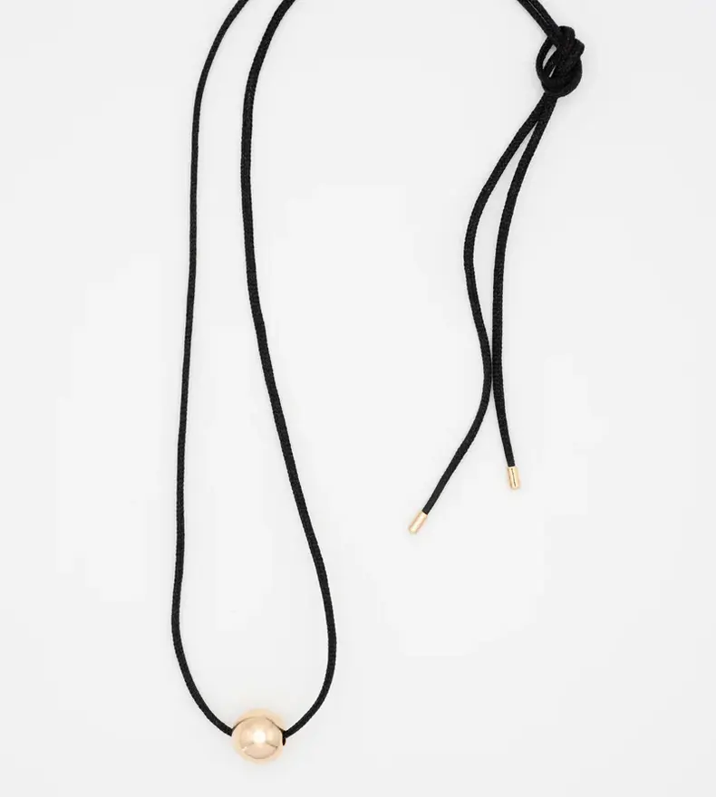 NOVANTA NECKLACE WITH GOLD BEAD