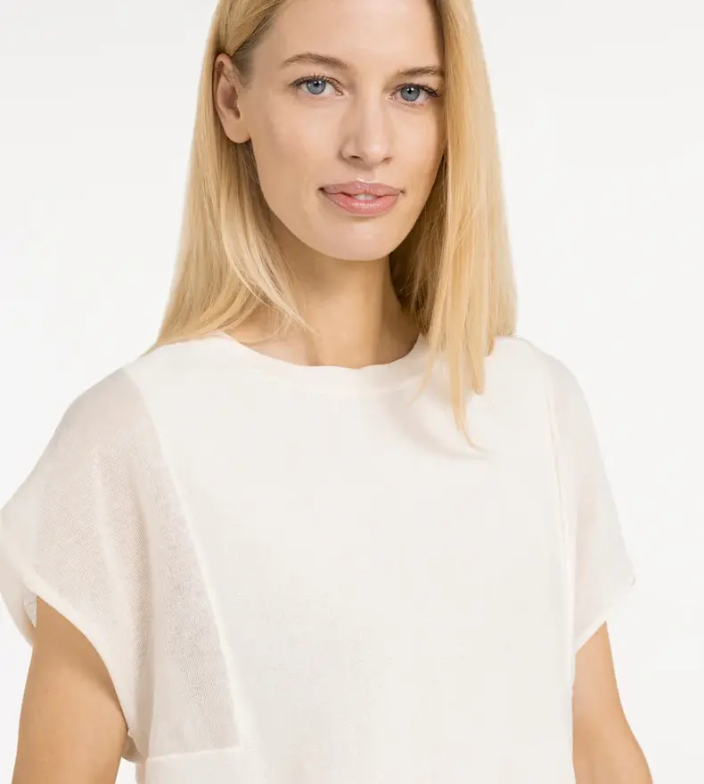 SHORT SLEEVE SWEATER