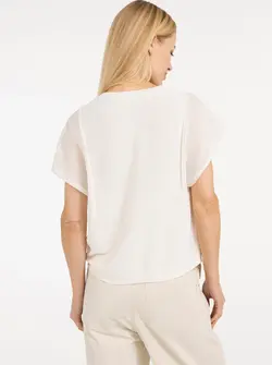 SHORT SLEEVE SWEATER