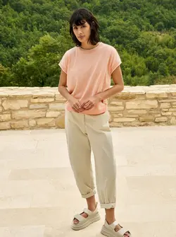 PULL EN MAILLE À MANCHES COURTES