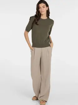 SHORT SLEEVE SWEATER