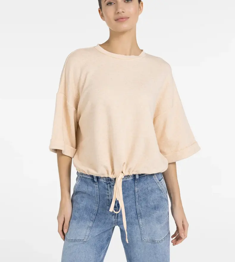 SHORT SLEEVE SWEATER