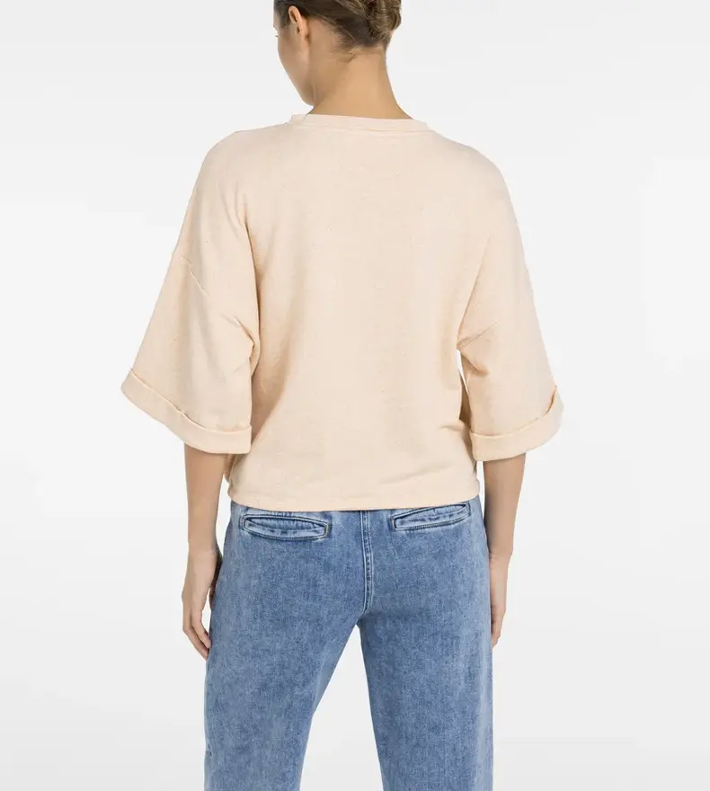 SHORT SLEEVE SWEATER