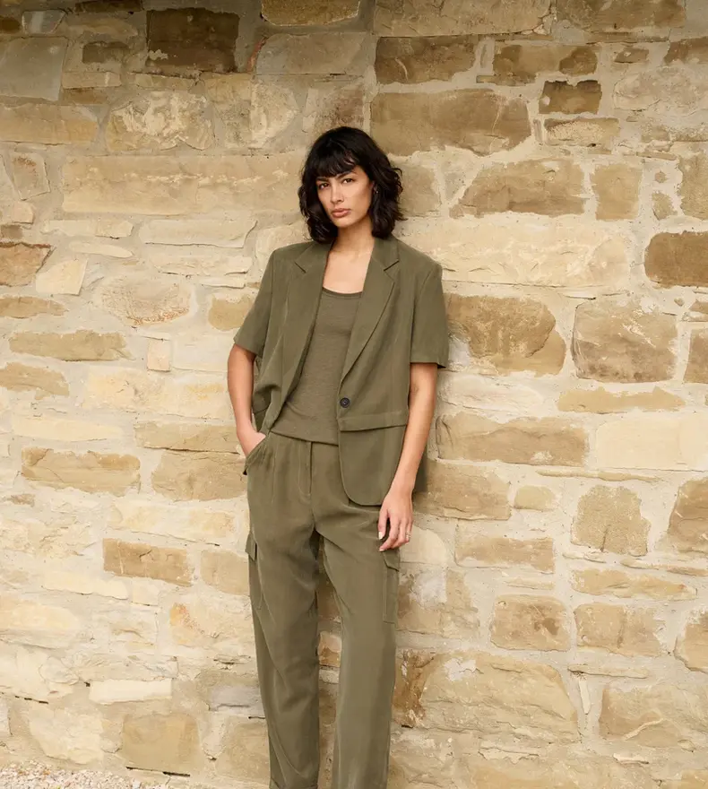 PANTALON CARGO À JAMBES DROITES