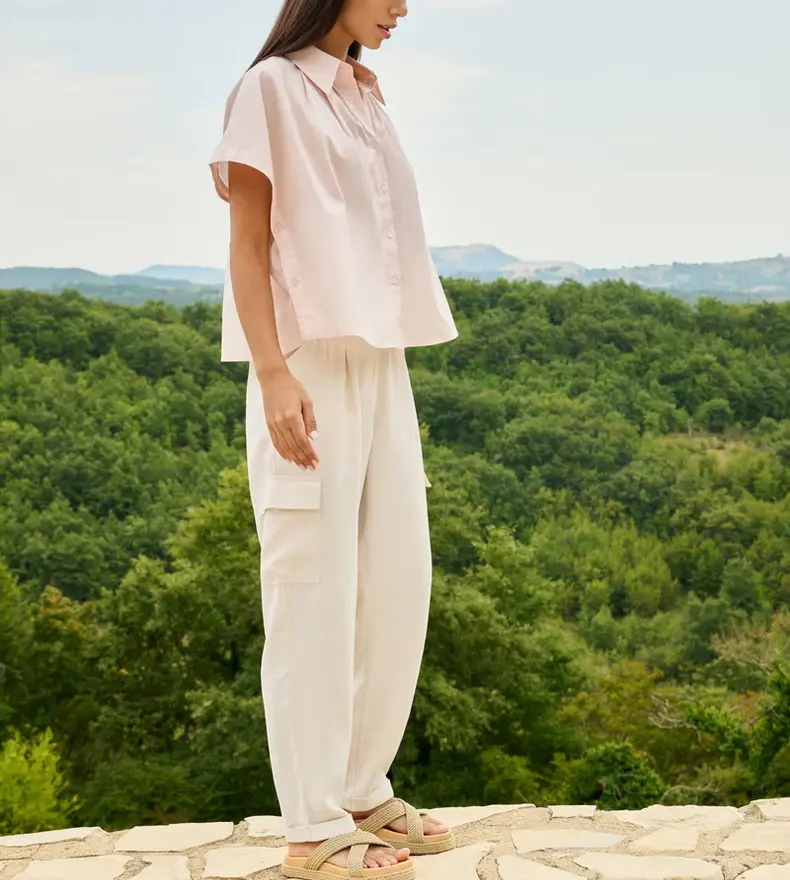 PANTALON CARGO À JAMBES DROITES