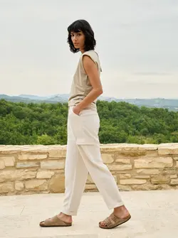 PANTALON CARGO À JAMBES DROITES