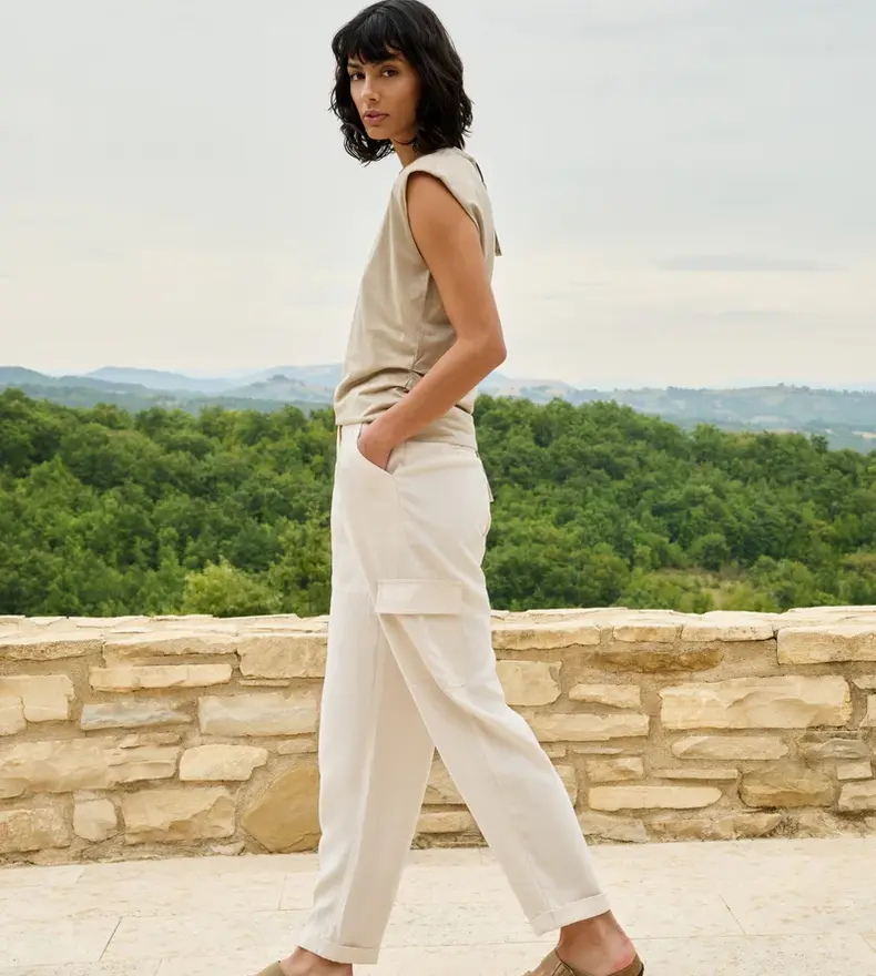 PANTALON CARGO À JAMBES DROITES