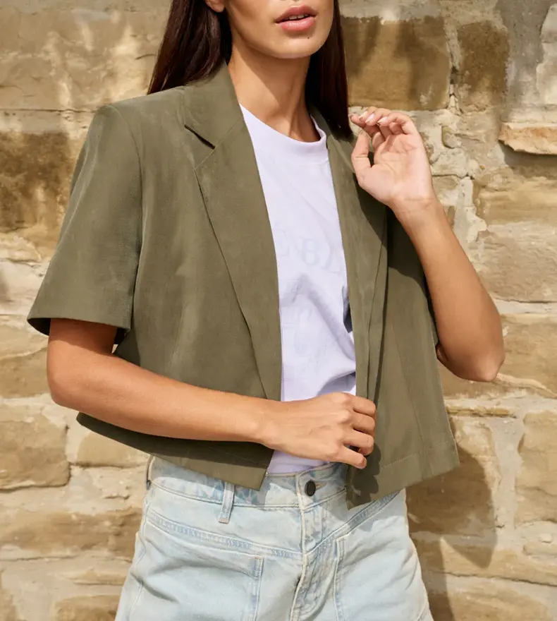 BLAZER À MANCHES COURTES