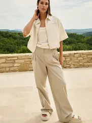 PANTALONS À JAMBES LARGES