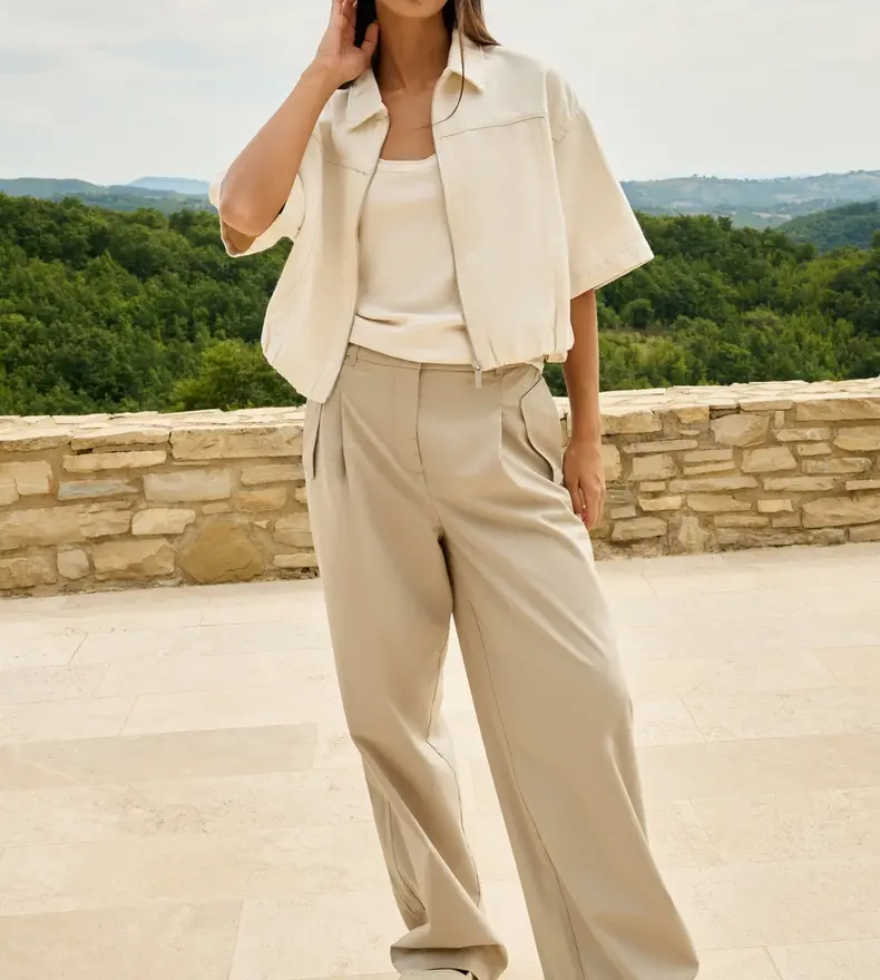 PANTALONS À JAMBES LARGES