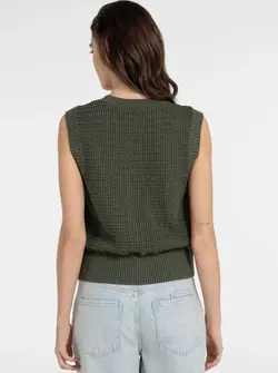 CARDIGAN EN MAILLE SANS MANCHES