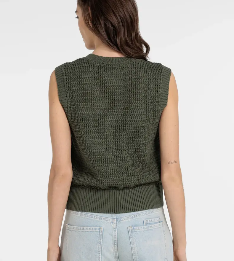 CARDIGAN EN MAILLE SANS MANCHES
