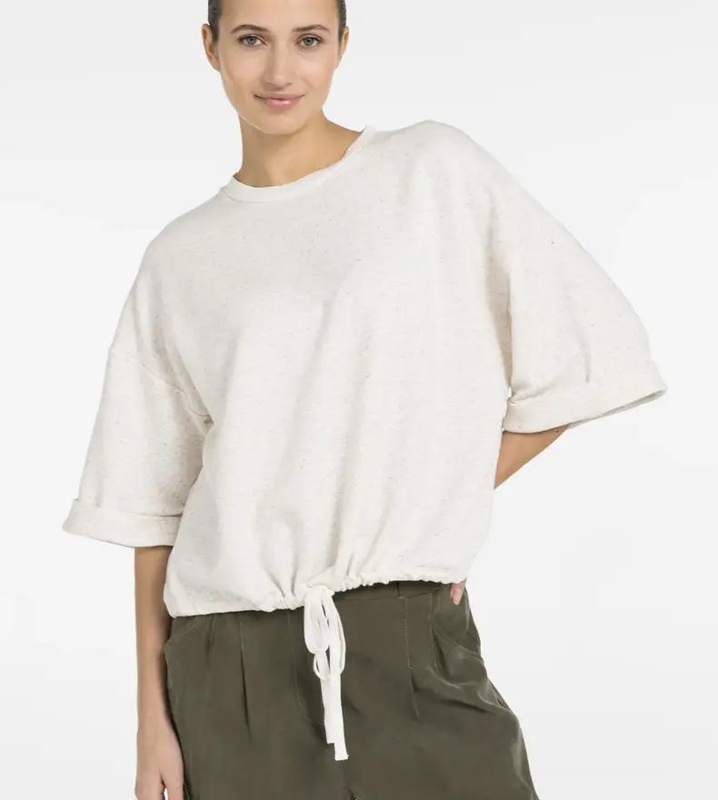 SHORT SLEEVE SWEATER