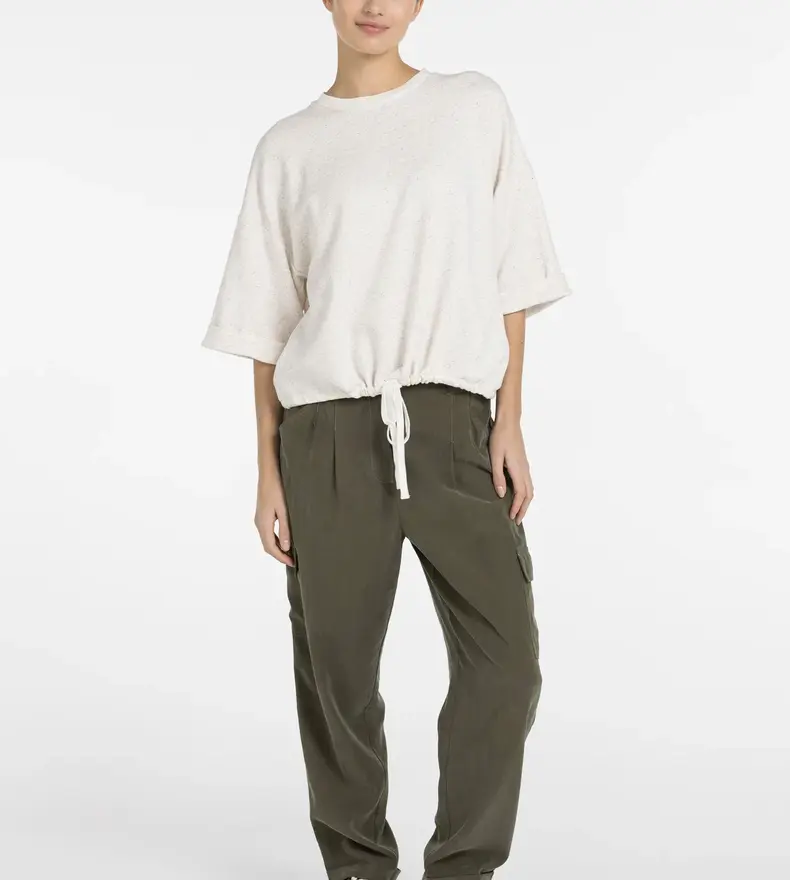 SHORT SLEEVE SWEATER