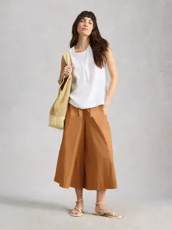 LAURYN WIDE LEG CROP TROUSERS