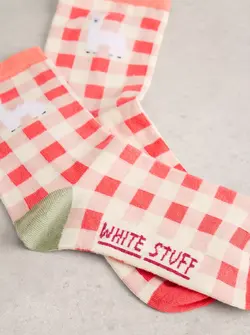 PATTERNED FLUFFY SOCK