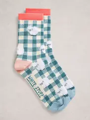 PATTERNED FLUFFY SOCK