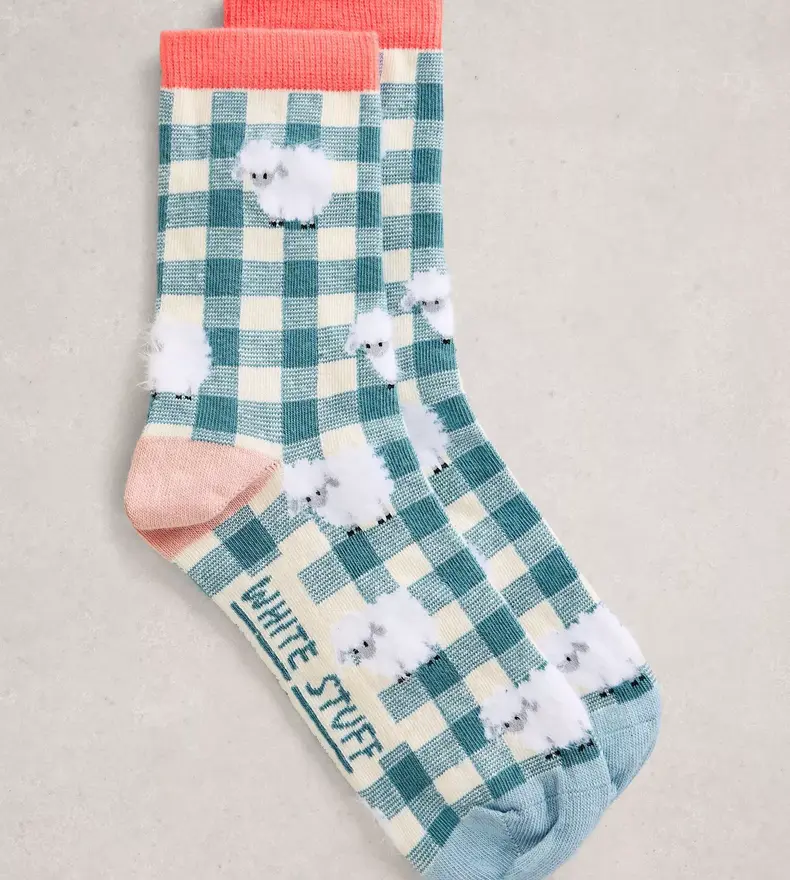 PATTERNED FLUFFY SOCK