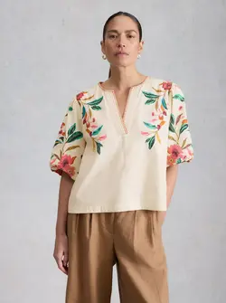 MAEVE EMBROIDERED TOP