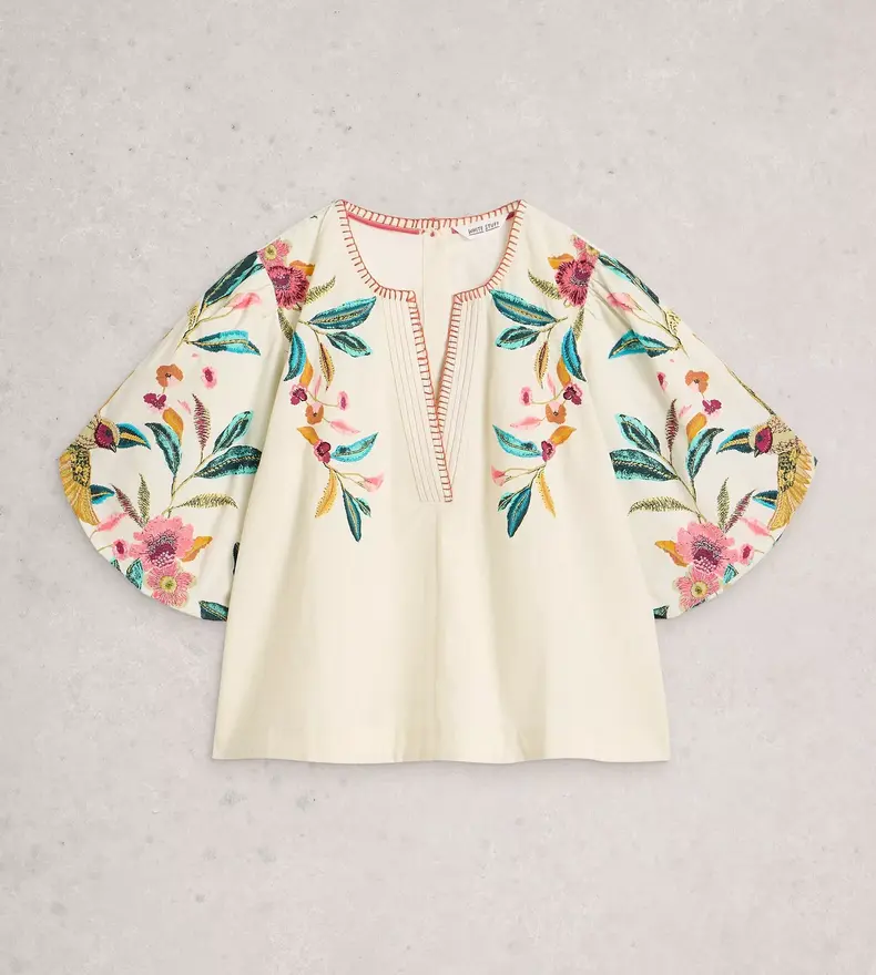 MAEVE EMBROIDERED TOP