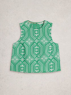 HALLIE EMBROIDERED TOP