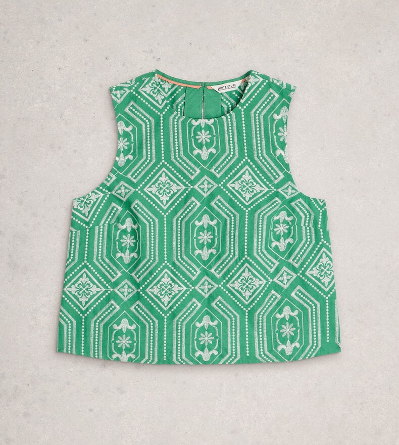HALLIE EMBROIDERED TOP