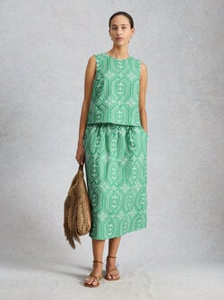 HALLIE EMBROIDERED TOP