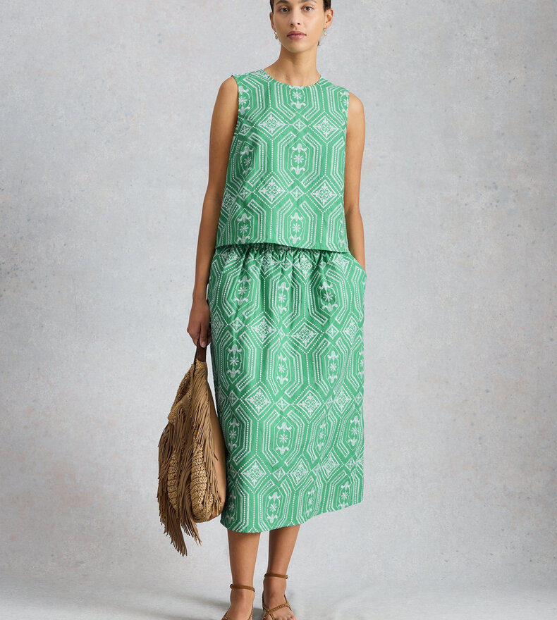 HALLIE EMBROIDERED TOP