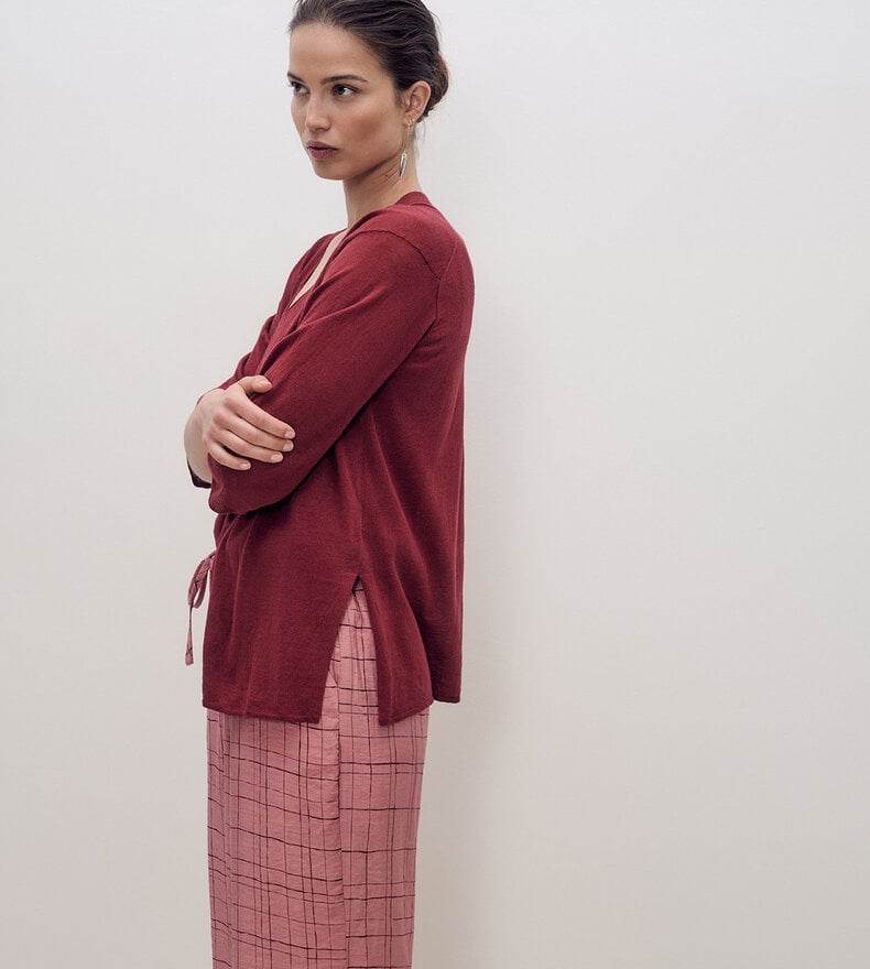 CARDIGAN EN LIN NARA
