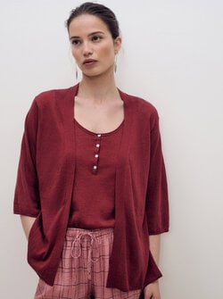 CARDIGAN EN LIN NARA