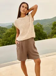 WOVEN BERMUDA SHORTS