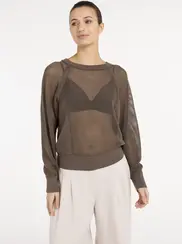 MESH RAGLAND SWEATER