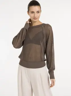 MESH RAGLAND SWEATER