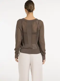 MESH RAGLAND SWEATER
