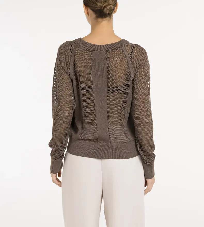 MESH RAGLAND SWEATER