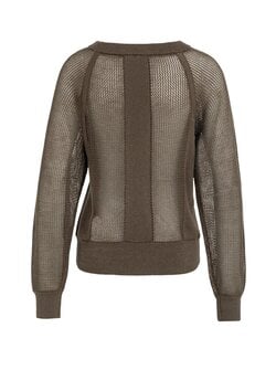 MESH RAGLAND SWEATER