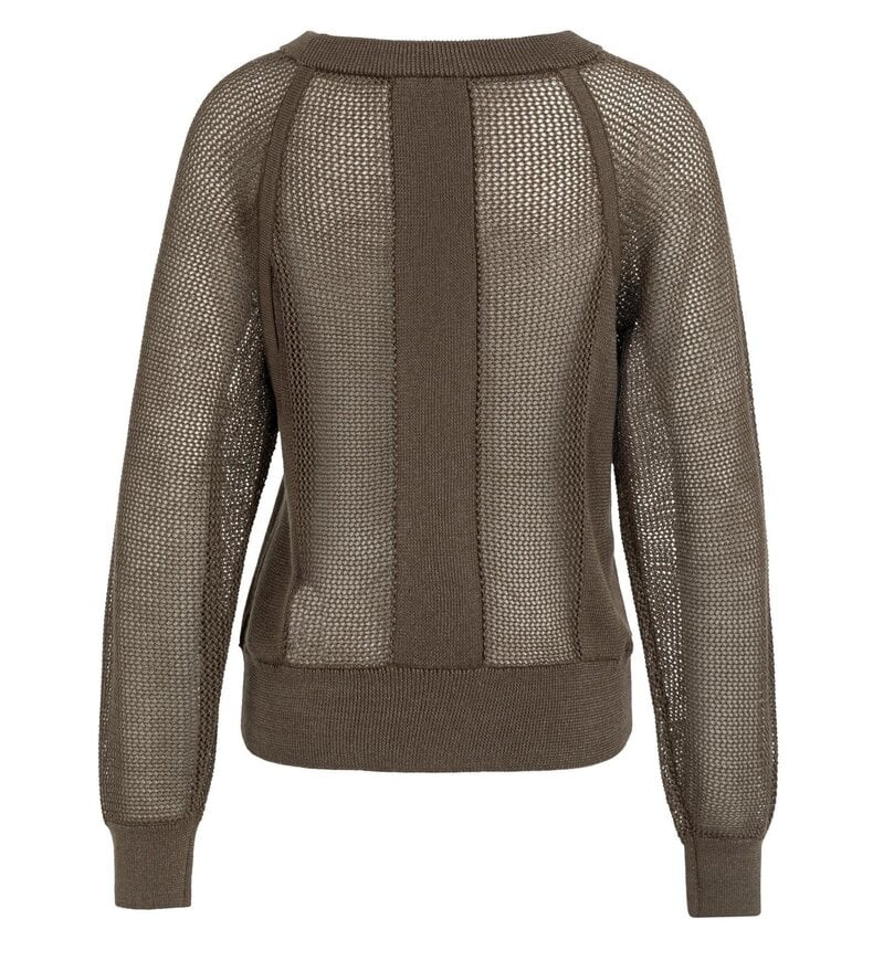 MESH RAGLAND SWEATER