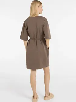 ROBE EN JERSEY À COL EN V
