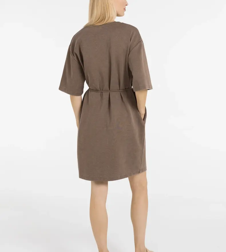 ROBE EN JERSEY À COL EN V