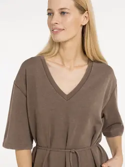 JERSEY V-NECK DRESS