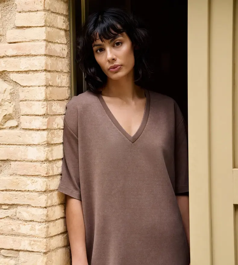 JERSEY V-NECK DRESS