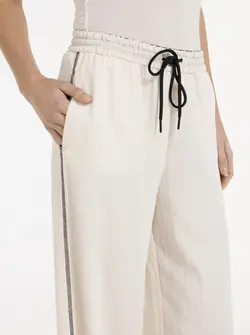 PANTALONS À JAMBES LARGES