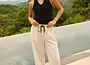 PANTALONS À JAMBES LARGES