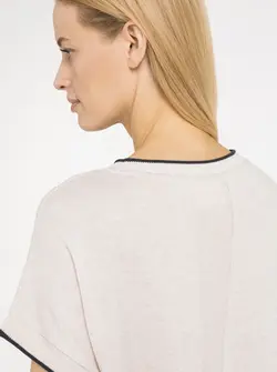 PULL EN MAILLE À MANCHES COURTES