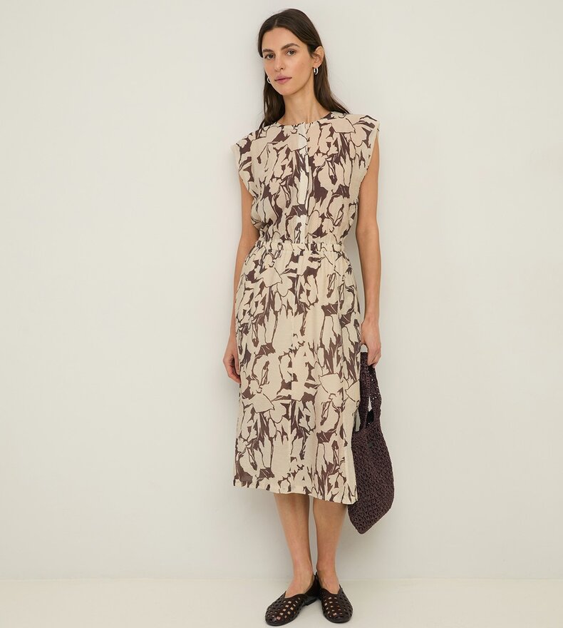 ROBE EN VISCOSE IMPRIMÉE MANILAS